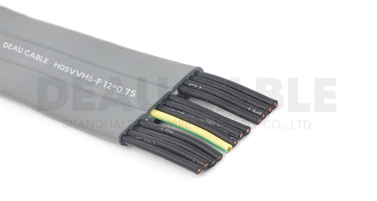 H05VVH6-F 12*0.75歐標行車柔性扁電纜