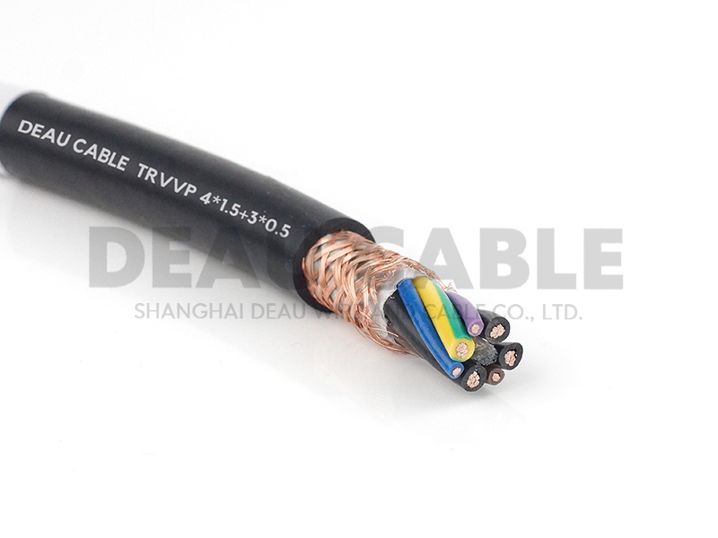 TRVVP 4*1.5+3*0.5復合拖鏈屏蔽電纜