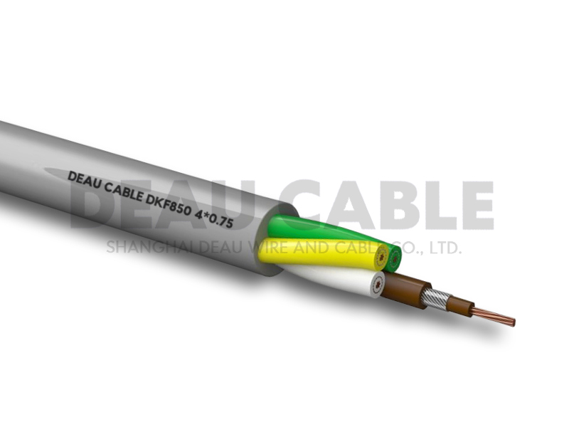 4芯雙護套屏蔽拖鏈電纜DKF850 4*0.75