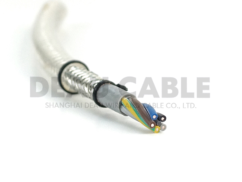 耐油雙護套屏蔽電纜H05VVC4V5-K 5*1.0