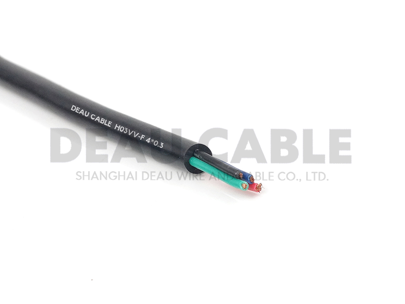 H03VV-F 4*0.3 護套電纜